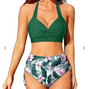 Holipick Women's Emerald Halter Bikini Top